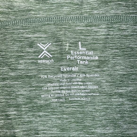 NWT Xersion Womens Sz L Everair Tank Top In Harbor Green Anti Odor Gymcore Yoga - Picture 6 of 6